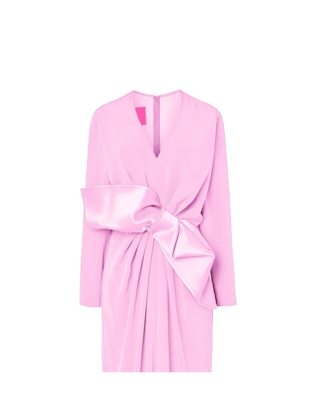 pertegaz Vestido largo con lazo rosa Liquidación
