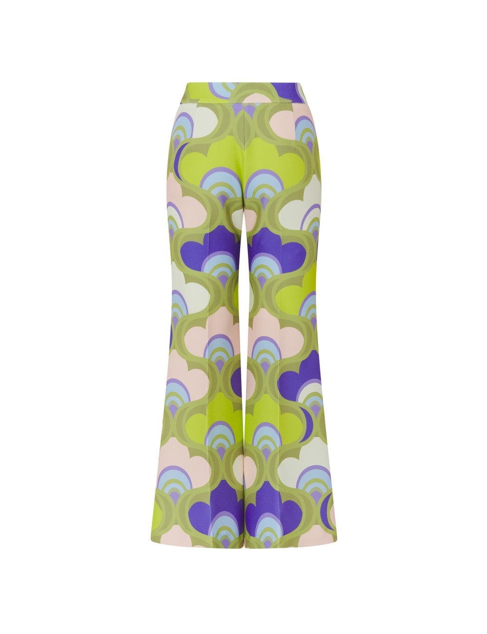 pertegaz Pantalón crepe print retro En línea