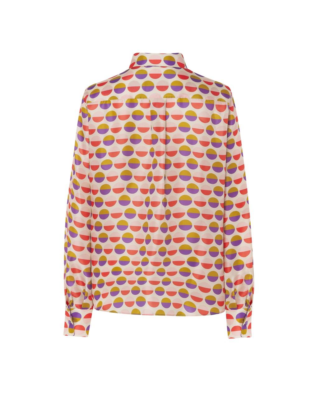 pertegaz Camisa lunares bicolor Tienda