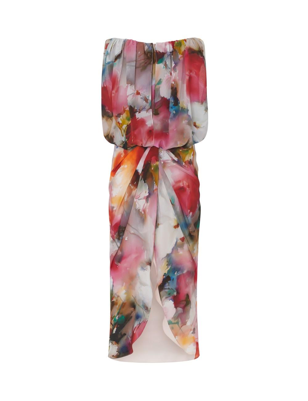 pertegaz Vestido estampado acuarela Rebajas online