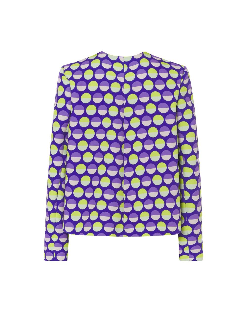 pertegaz Chaqueta corta capeada print lunares Promoción por tiempo limitado