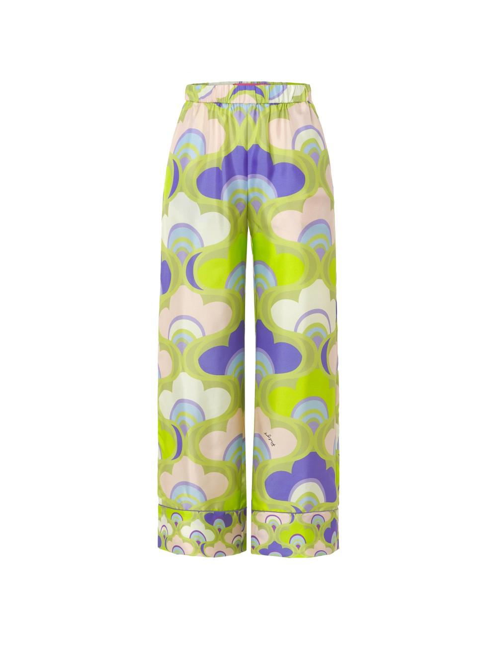 pertegaz Pantalón pijamero print retro Grandes descuentos