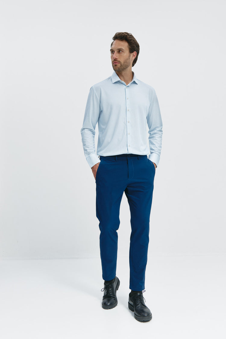 sepiia Camisa de vestir hombre mil rayas regular En línea