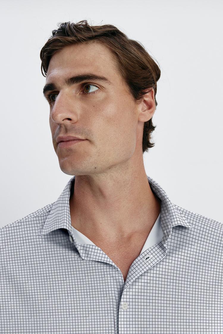 sepiia Camisa de vestir hombre cuadros regular Ofertas