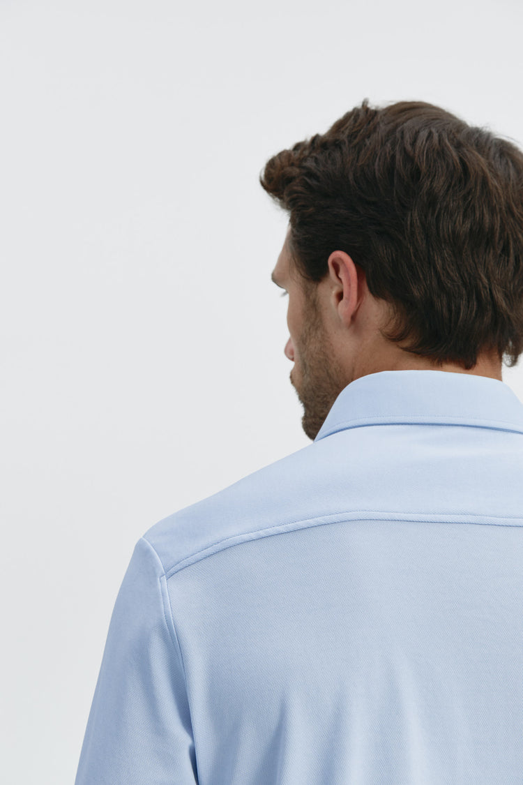 sepiia Camisa de vestir hombre celeste claro regular Rebajas baratas