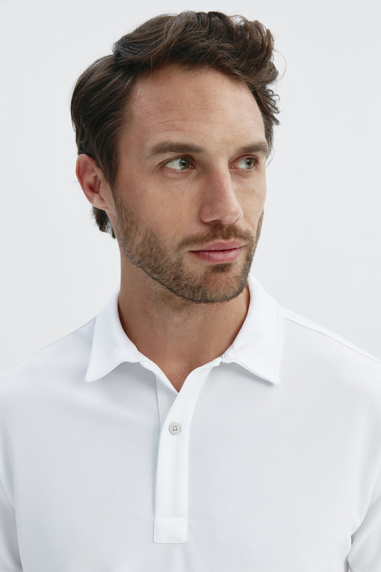 sepiia Polo hombre manga corta blanco Precio de fábrica