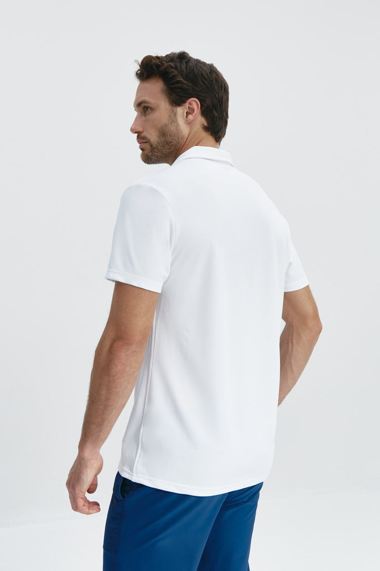 sepiia Polo hombre manga corta blanco Precio de fábrica