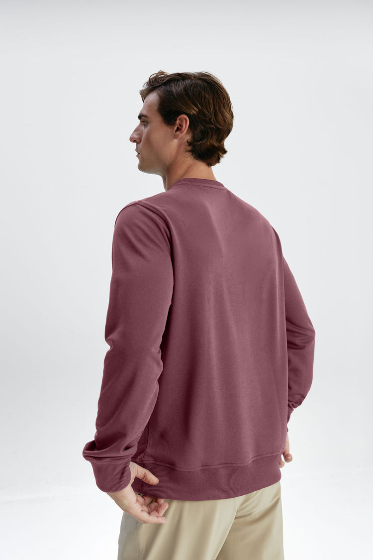 sepiia Sudadera Unisex Pique Granate Limitado a 3 días