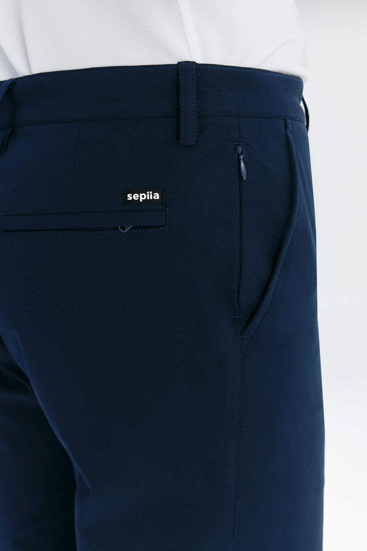 sepiia Pantalón de hombre Nova marino slim Libre de impuestos