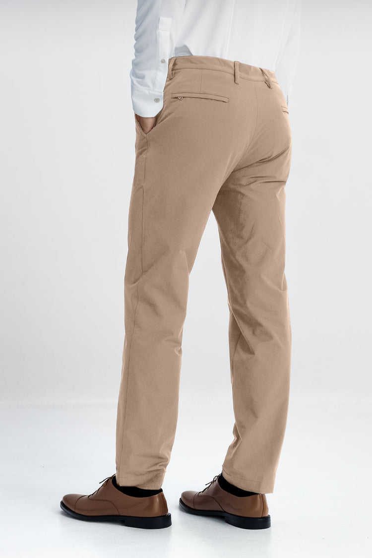 sepiia Pantalón de hombre Nova beige slim Última moda