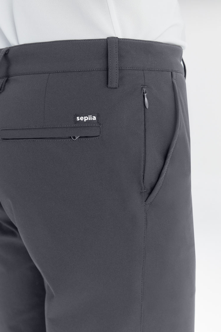 sepiia Pantalón de hombre Nova gris slim Descuento por venta flash