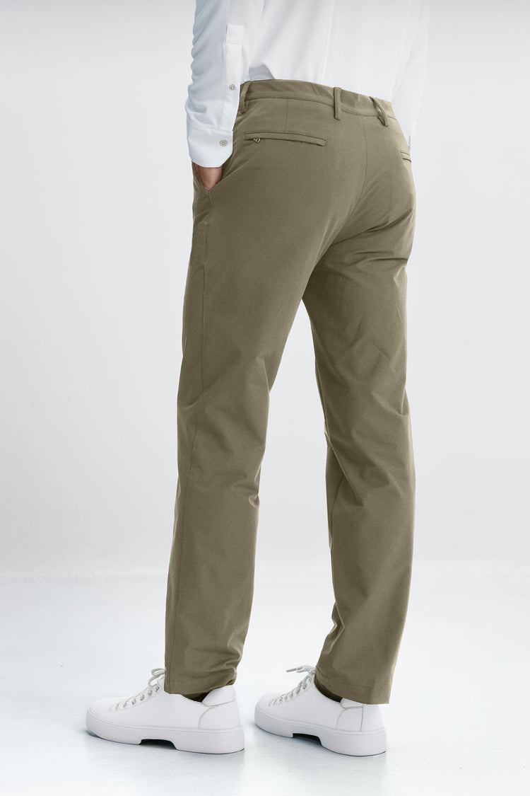 sepiia Pantalón de hombre Nova verde slim Ofertas especiales