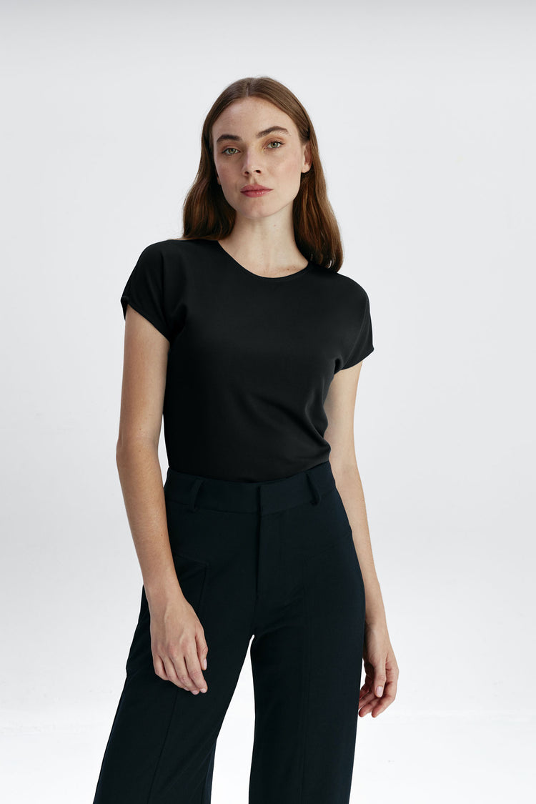 sepiia Camiseta mujer kimono mujer negra Gran oferta
