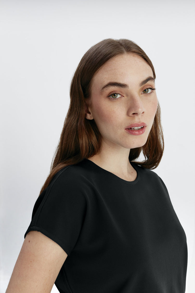 sepiia Camiseta mujer kimono mujer negra Gran oferta