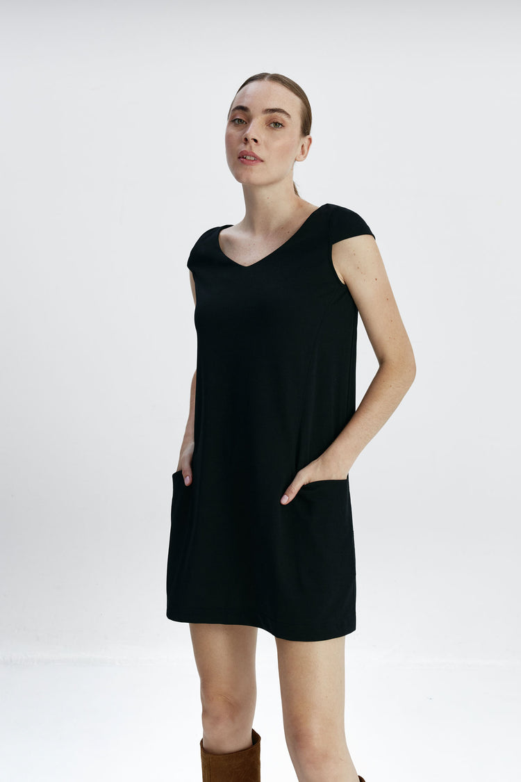 sepiia Vestido mujer negro Maggoo Ventas relámpago