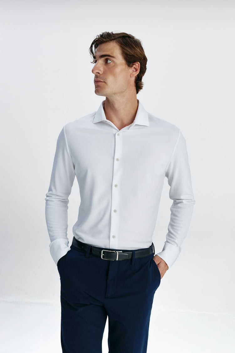 sepiia Camisa de vestir hombre blanca slim Tienda