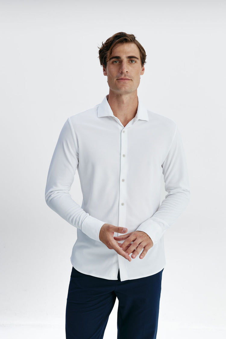 sepiia Camisa de vestir hombre blanca slim Tienda