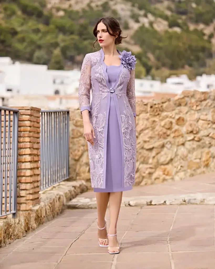 sñ sonia peña Ref: 1251015 Conjunto abrigo y vestido (Prendido) Liquidación