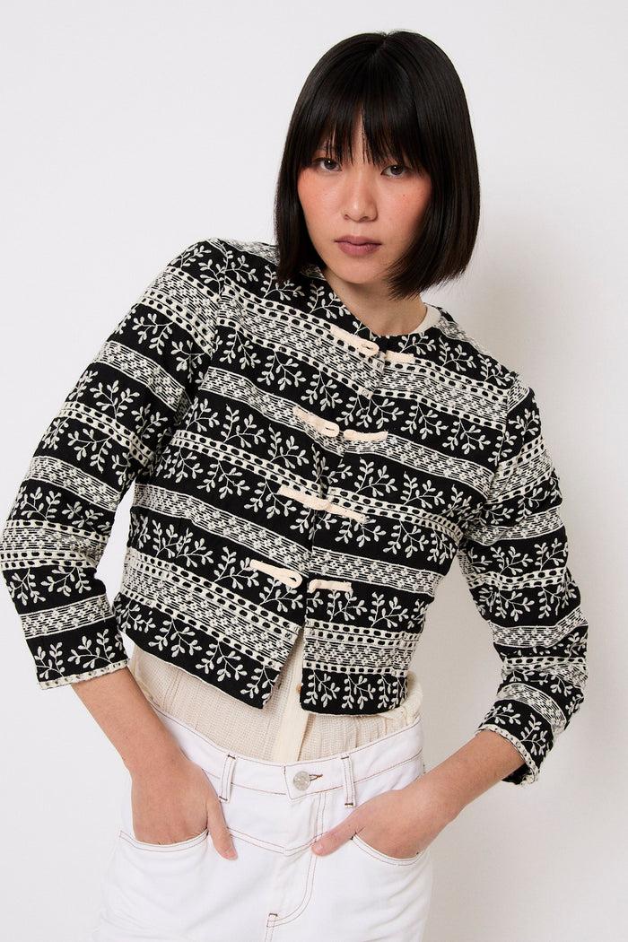 sophie and lucie CHAQUETA SEÚL CENEFAS NEGRO Outlet