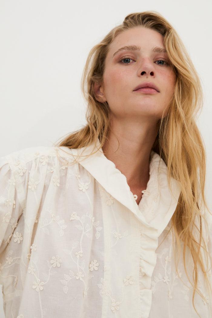sophie and lucie BLUSA MARIBEL FLOR CRUDO Tienda