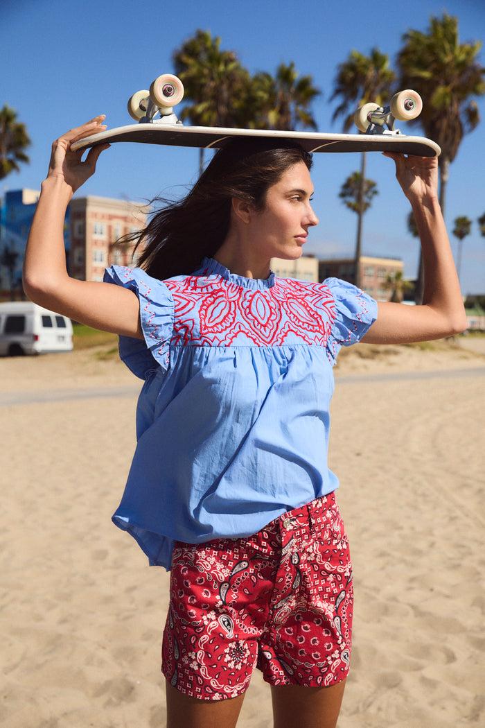 sophie and lucie SHORT LUCIA BANDANA ROJO COMPRAR AHORA