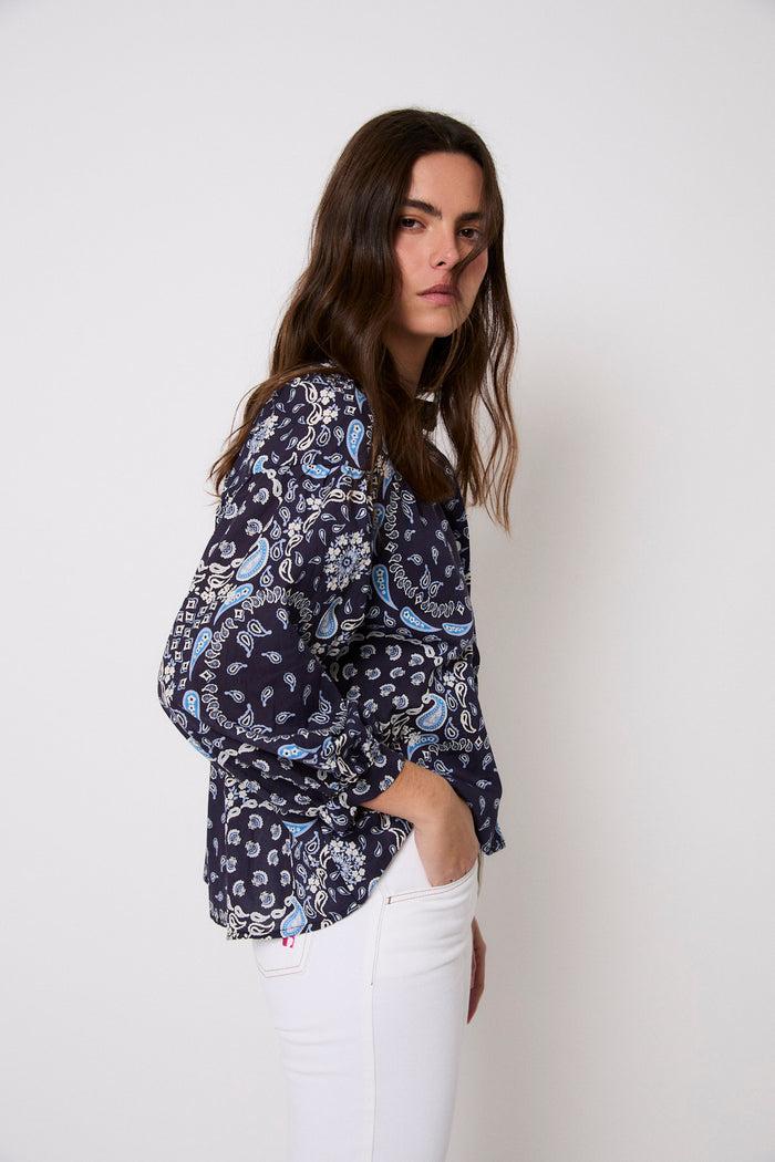 sophie and lucie BLUSA VENICE BANDANA AZUL Precio de fábrica