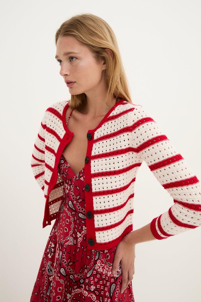 sophie and lucie CHAQUETA SASHA PUNTO ROJO