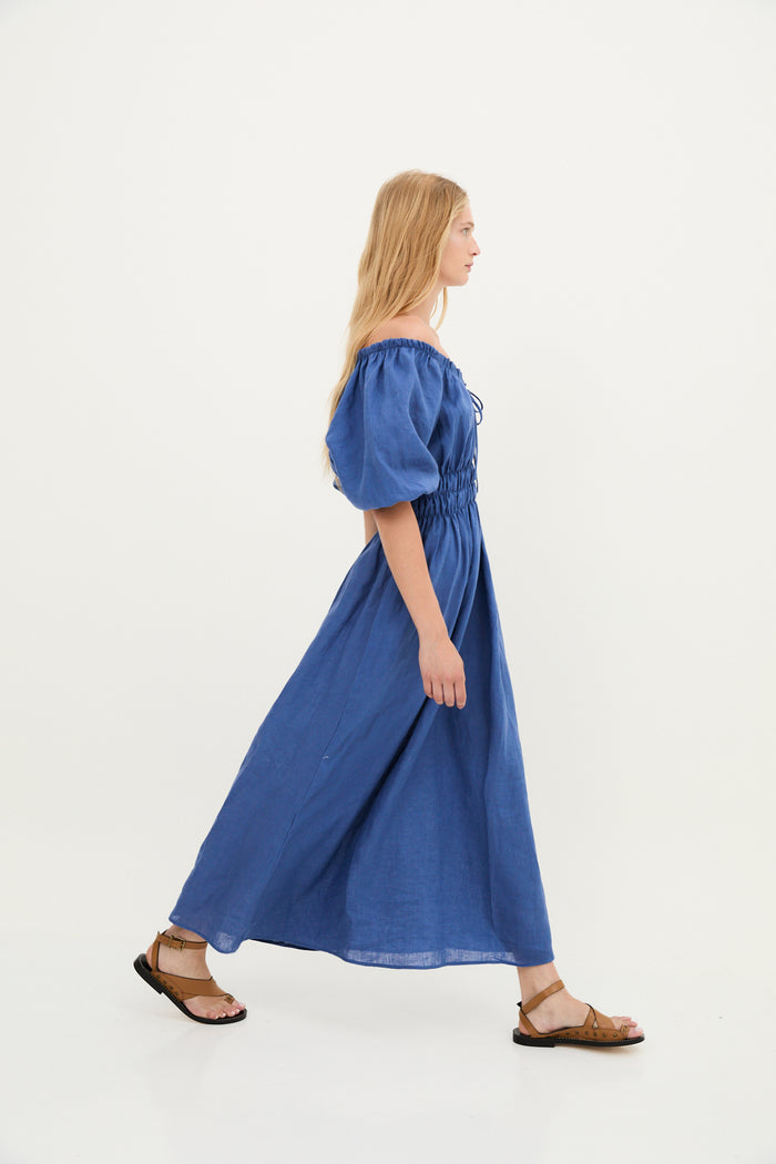 sophie and lucie VESTIDO KAIA HILO AZUL Superdescuento