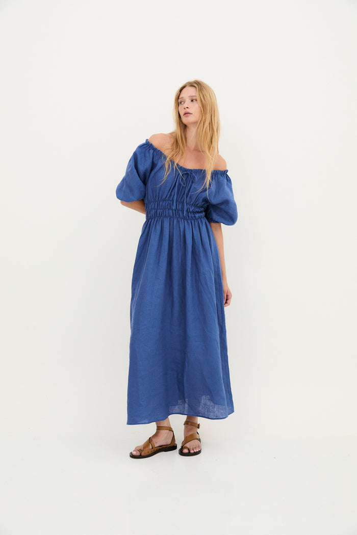 sophie and lucie VESTIDO KAIA HILO AZUL Superdescuento