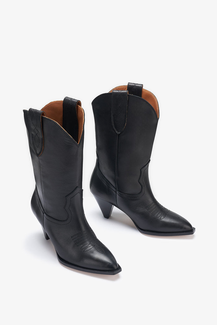 sophie and lucie BOTÍN COWBOY NEGRO Gran oferta