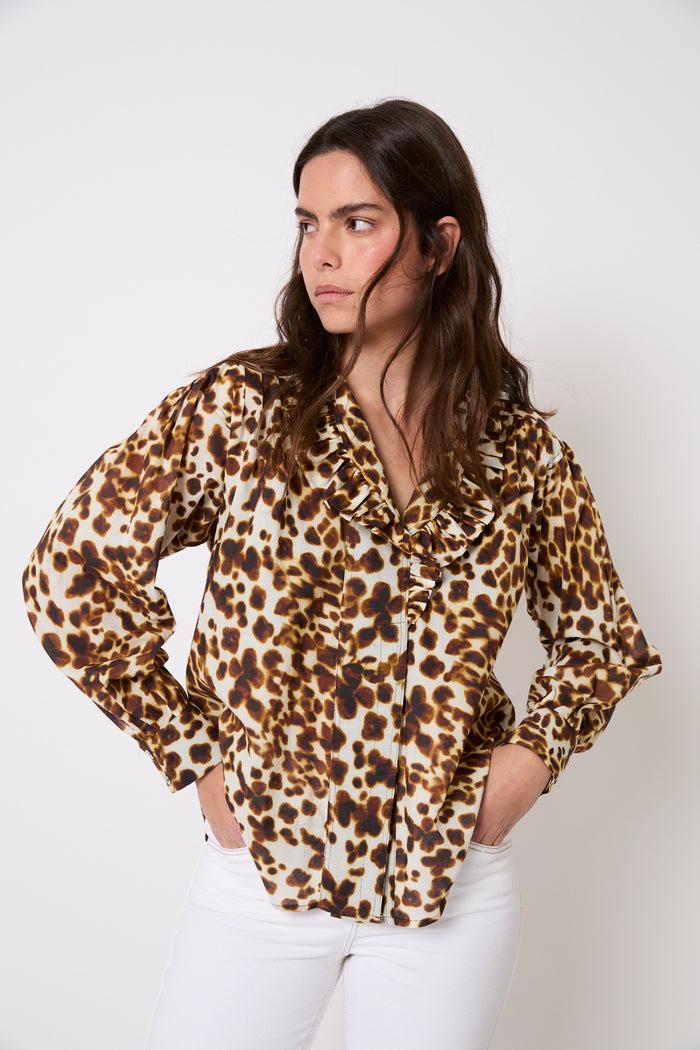 sophie and lucie BLUSA MARIBEL MANCHA MARRÓN
