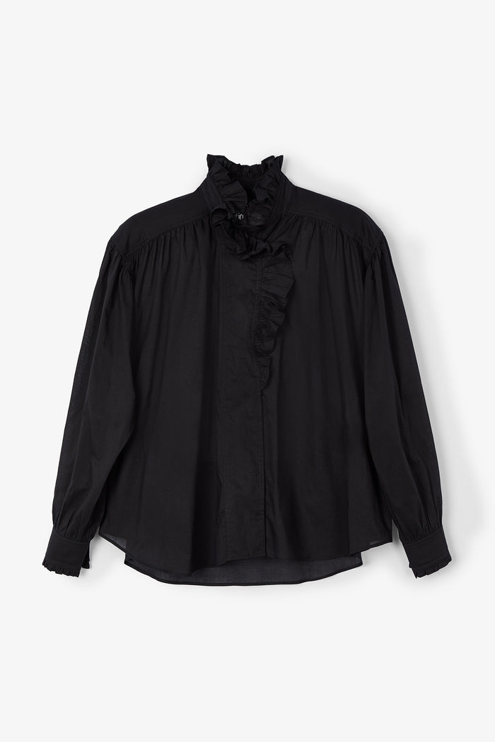 sophie and lucie BLUSA MARIBEL VOILE NEGRO