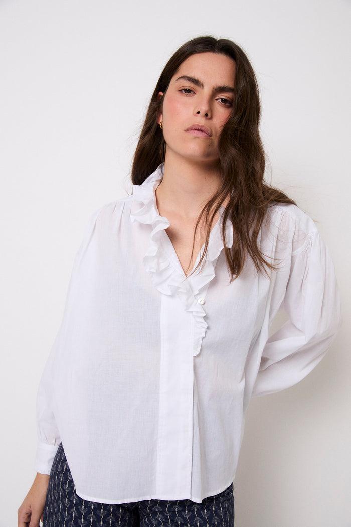 sophie and lucie BLUSA MARIBEL VOILE BLANCO Último día