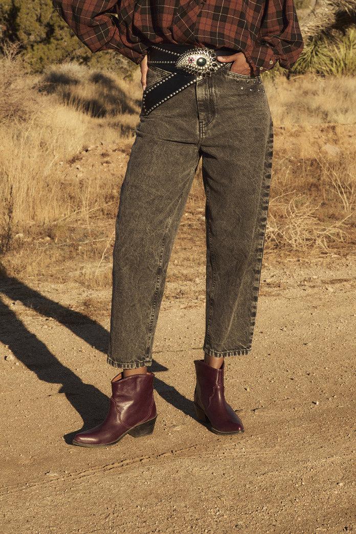 sophie and lucie JEANS LUCCI TACHAS GRIS BLEACH Tienda de fábrica