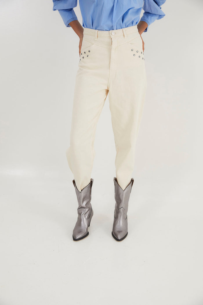 sophie and lucie JEANS LUCCI TACHAS CRUDO Precios de Black Friday