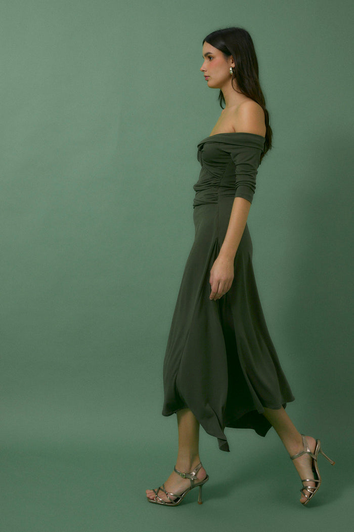 sophie and lucie VESTIDO NUDO PUNTO VERDE Rebajas top