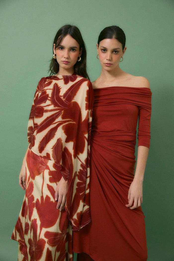 sophie and lucie CAPA IRREGULAR NENUFAR CARMESI Oferta especial