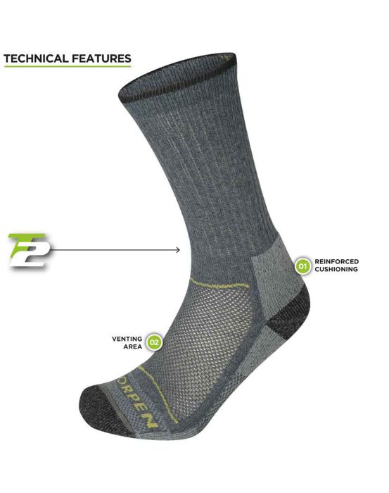ternua CALCETÍN T2 2 PACK MERINO HIKER ECO UNISEX Gran oferta