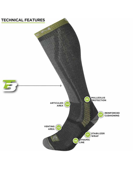 ternua CALCETÍN T3 HEAVY TREKKER OVERCALF ECO UNISEX Envío gratis