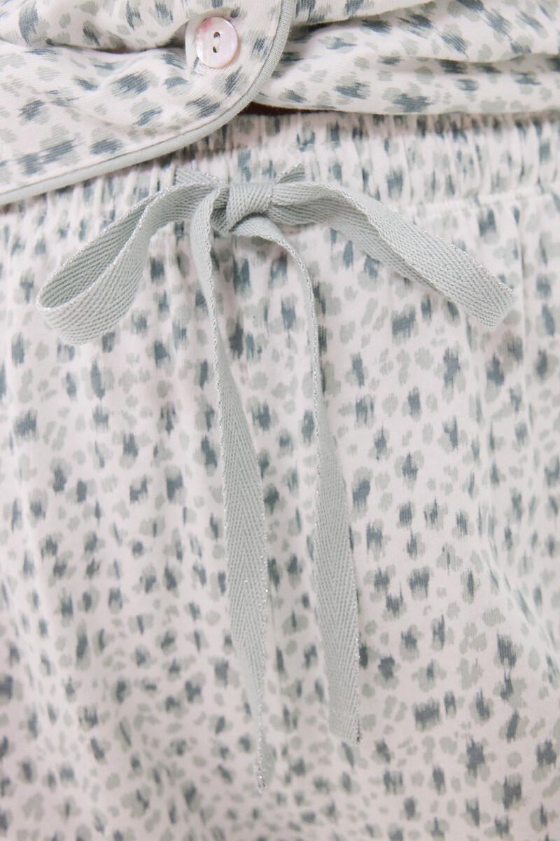 women'secret Pijama camisero largo 100% algodón animal print 2025