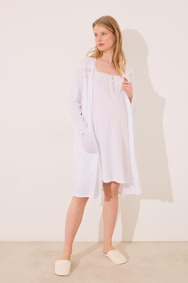 women'secret Bata midi "maternity" blanco Outlet