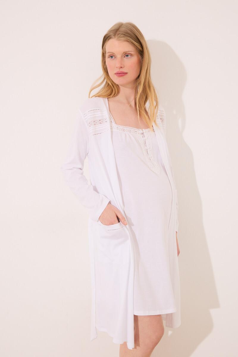 women'secret Bata midi "maternity" blanco Outlet