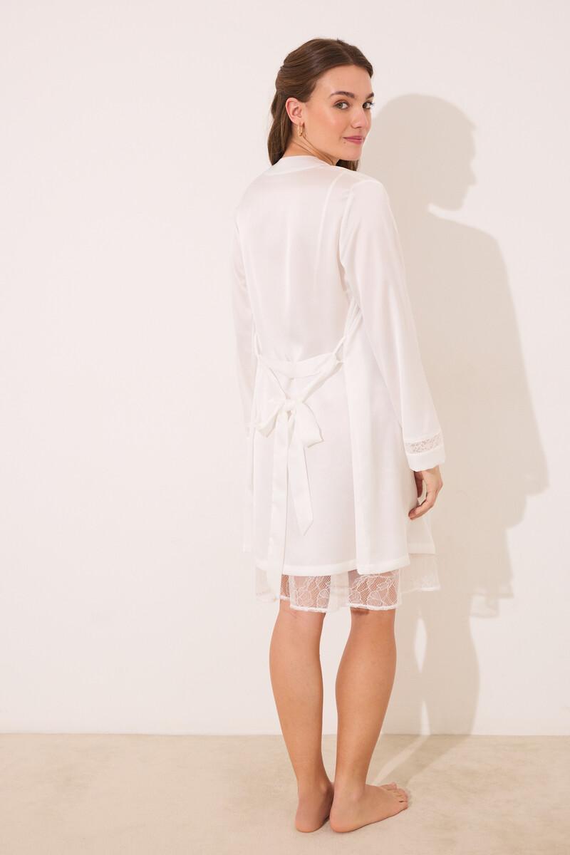 women'secret Bata midi satén blanca Rebajas