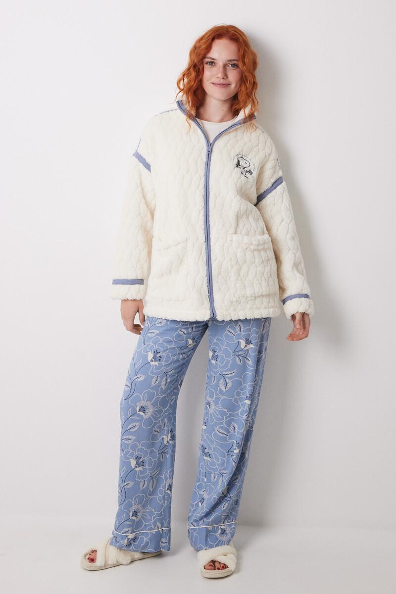 women'secret Bata corta borreguito blanco Snoopy Ventas relámpago