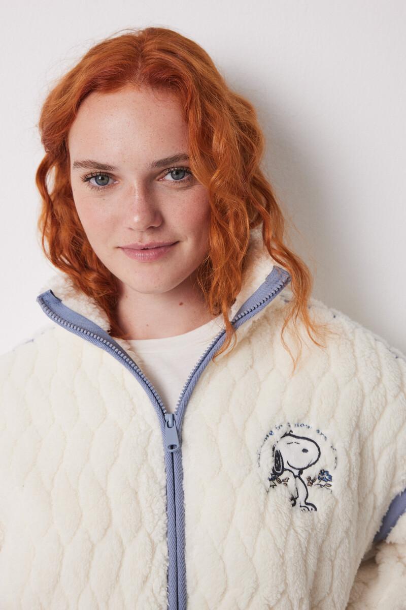 women'secret Bata corta borreguito blanco Snoopy Ventas relámpago