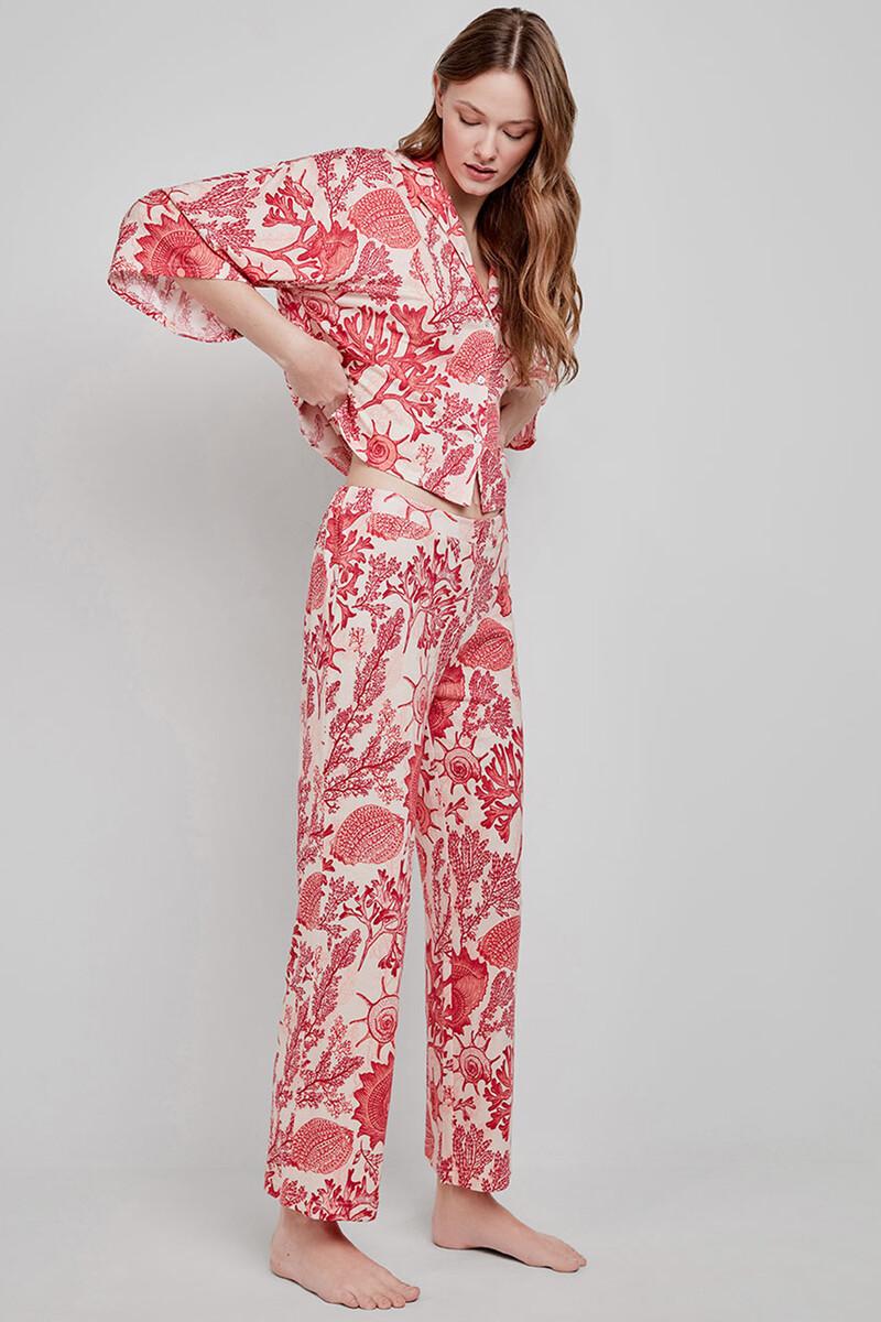 women'secret Camisa de pijama estampada corales Mejor oferta