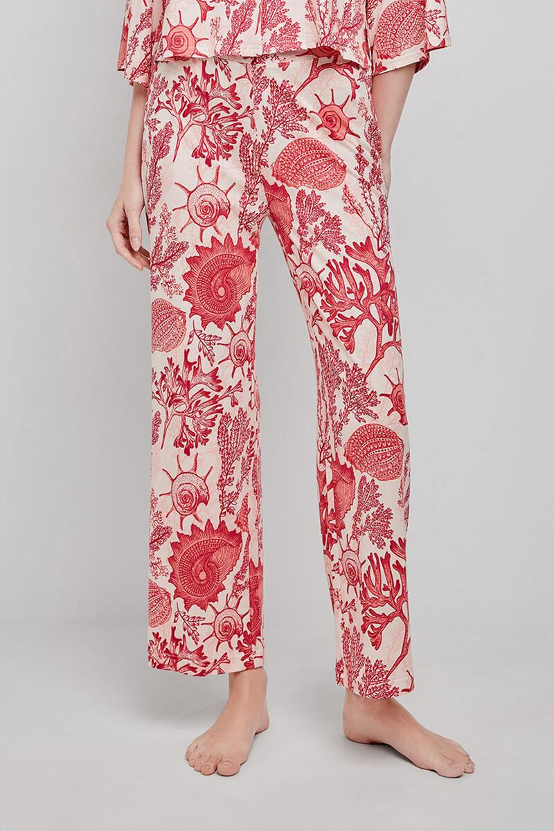 women'secret Pantalón largo pijama estampado corales Rebajas online