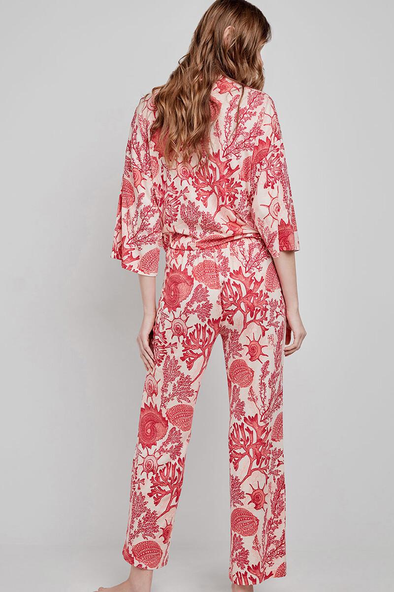 women'secret Pantalón largo pijama estampado corales Rebajas online