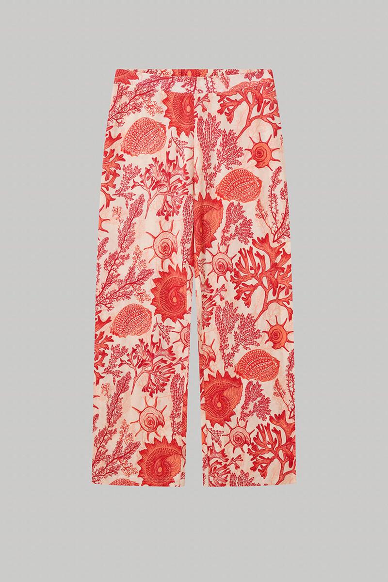 women'secret Pantalón largo pijama estampado corales Rebajas online