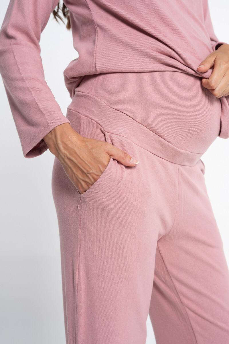 women'secret Pijama largo premamá de canalé con capucha Rebajas top